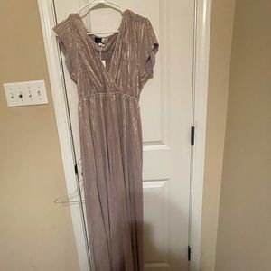 Piper & Scoot Stella Shimmer Dress Gold